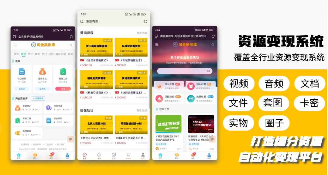 网创掘金实战营-亿创资源项目网