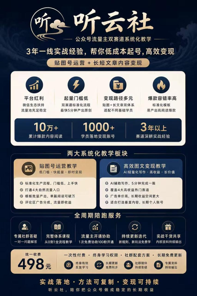 公众号-贴图玩法，流量主，多种赛道-亿创资源项目网
